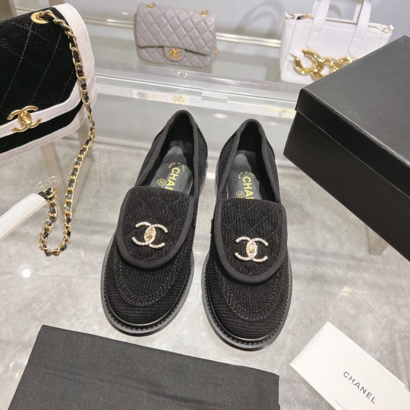 Ch*el leather shoes